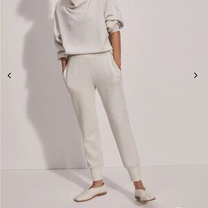 Varley Slim Cuff Pant 27.5”- Ivory Marl, Small- NWT